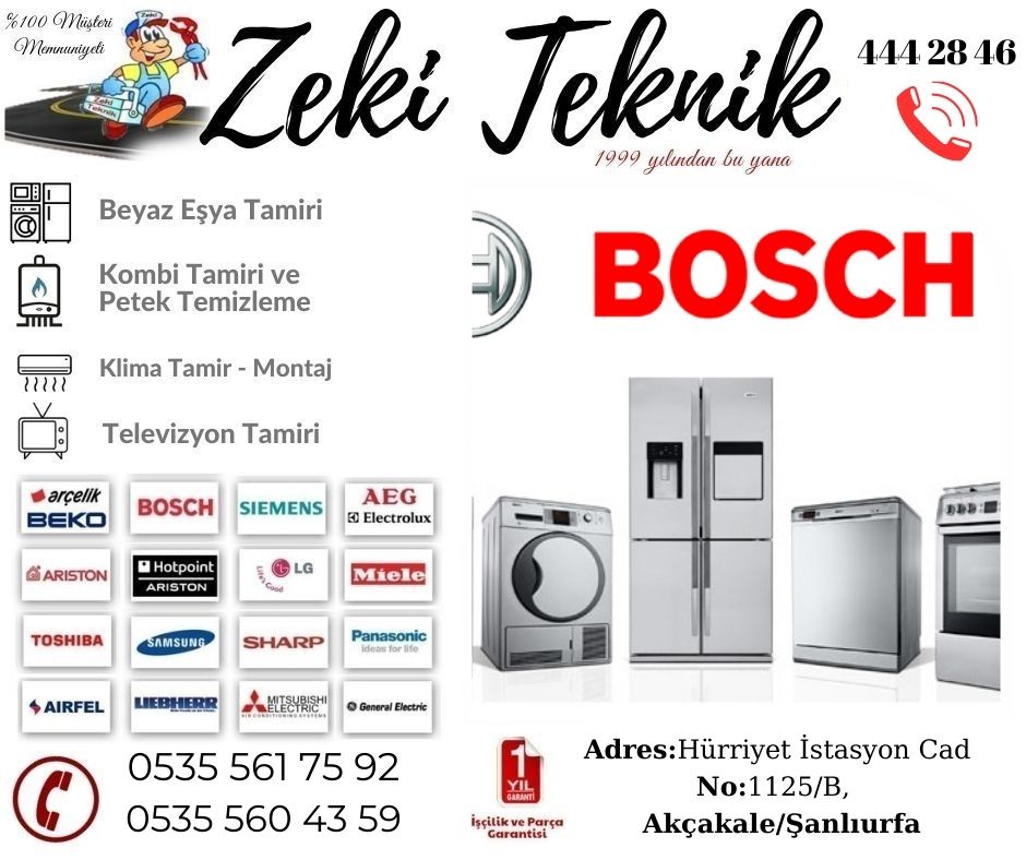 Akçakale Bosch Beyaz Eşya Servisi